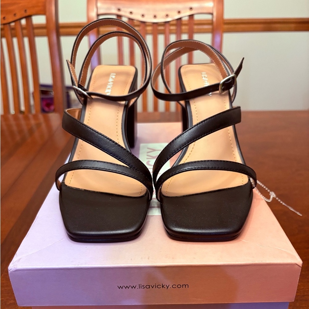 Black Strappy Heels by Lisa⭐️Vicky